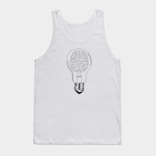 Brain lightbulb Tank Top